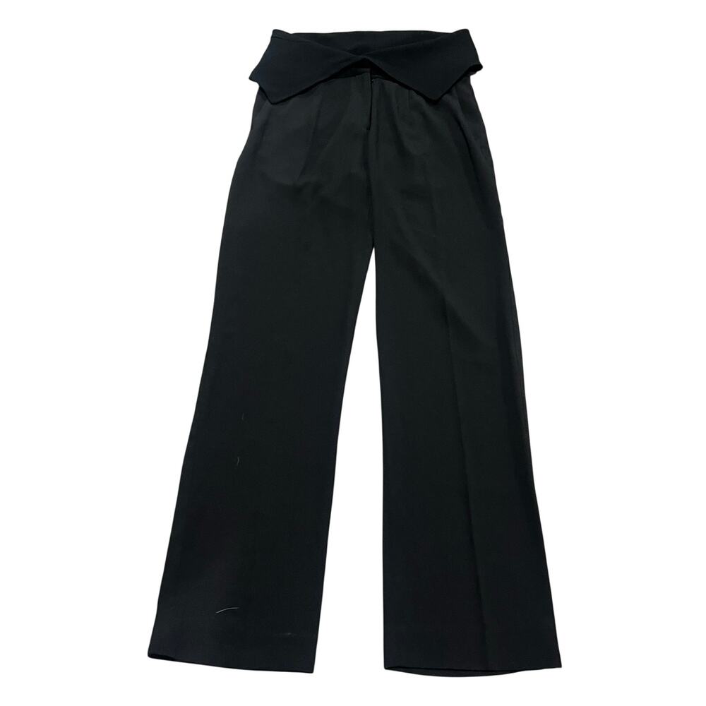 Celine Black High Waisted Trousers Size 42